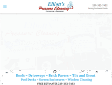 Tablet Screenshot of elliottscleaning.com